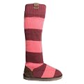 Women's MUK LUKS&reg; Rugby Stripe Boot - Dk.Cherry/Fucshia&nbsp; - (8)