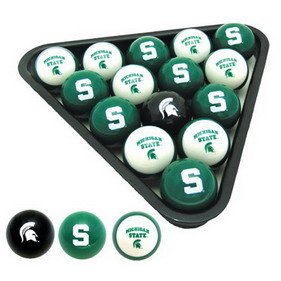 Michigan State Spartans Billiard Pool Balls