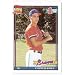 1991 Topps Chipper Jones Baseball Rookie Card In Protective Display Case