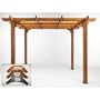 Sierra Cedar Pergola 10 x 10 in Redwood Finish