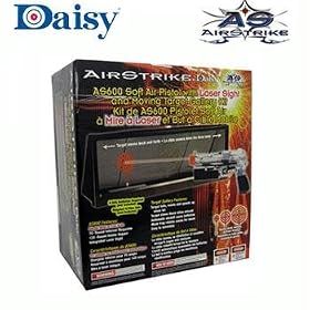 AIRSOFT PISTOL WITH LASER SIGHT AND MOVING TARGET