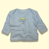 Lazy Baby Fairtrade Organic Long-Sleeve Top - Can t Skate Yet, Sky Blue