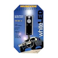 Humvee Micro Light Ultra Bright White LED Keychain Flashlight Blister Packed - Humvee HMVLED1