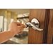 Kwikset 405BL-S Balboa Reversible Keyed Entry Door Leverset with SmartKey, Satin Nickel