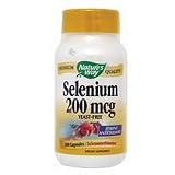 Nature's Way Selenium Capsules, 200 mcg, 100-Count Bottle (Pack of 3)
