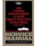 1995 FORD TRUCK 7.3 Liter Diesel Engine Shop Service Manual