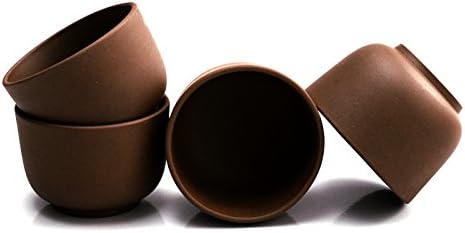 Light Purple Yixing Teacup, Set of 4