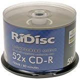 RIDISC CD-R 52X LIGHTSCRIBE 80MIN PK50