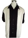 Mens Retro Bowling Shirt Classic Panel Rockabilly (4) Colors- Good Life