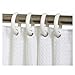 Zenith White Shower Curtain Rings (12 Rings)