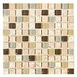Stone Travertine and Glass Mosaic Fennel