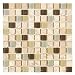 Stone Travertine and Glass Mosaic Fennel