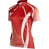 Descente 2008 Women's Spirit Short Sleeve Cycling Jersey - Bright Red - 13174br (XS)