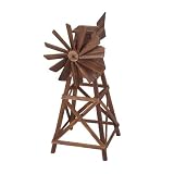wooden windmills garden-Astonica 50308242 Wooden Classical Windmill Spinner Garden Art