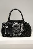 Juicy Couture - Juicy Couture Black Quilt Bowler Bag