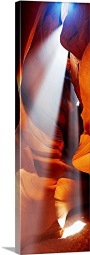 CANVAS ON DEMANDRock Formations in a Slot Canyon, Upper Antelope Canyon, Arizona Canvas Wall Art Print, Home Decor, United States Artwork, 20" x60in