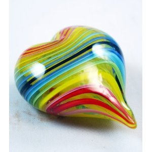Murano Glass Heart Paperweight