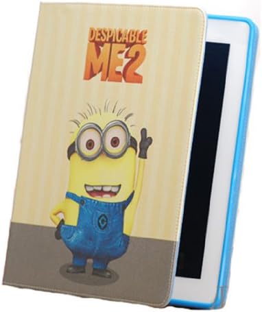 Sunworld Despicable Me Minion Both the front and the same picture Cute Synthetic Leather Case Soft TPU Cover Skin For Apple ipad 5 ipad Air