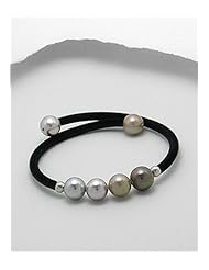 Simulated Velvet Reconstructed shell Bracelet In Zinc