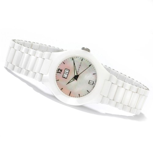 Android Women's AD375AWW Fantasy 36 Swiss White MOP Dial Watch