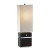 Nova Lighting Waterfall Table Lamp, Dark Brown/Silver/Oatmeal