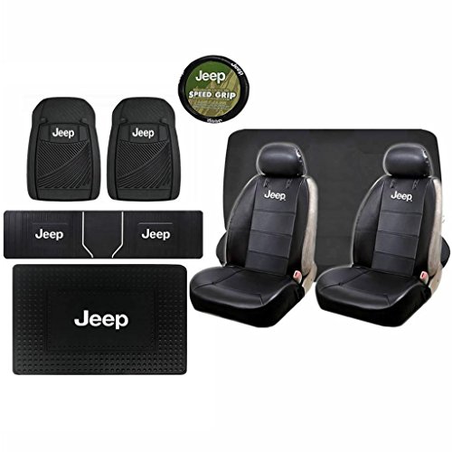 Reviews Of 11 Pc Jeep Elite Black Seat Covers Black All Weather Rubber Mats Cargo Set New Ohn P Gerlinger