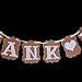 CJESLNA unting Banner Wedding Bridal Party Decoration Photo Prop (Thank You)
