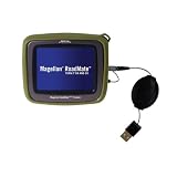 Retractable USB Cable for the Magellan Crossover GPS 2500T with Power Hot Sync and Charge capabilities - Gomadic Brand w/ TipExchange Technology