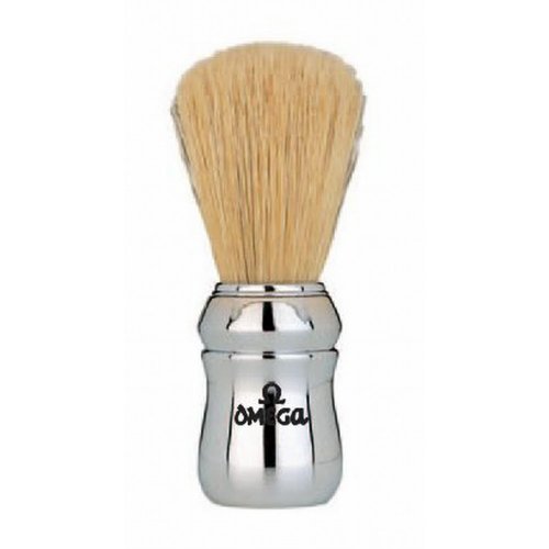 Marvy Omega Silver Handle Shaving Brush #4