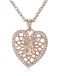 1928 Jewelry "Heart of Hearts" Swarovski with Heart Pendant Necklace, 18"