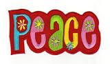 Produkt-Bild: Aufn&auml;her B&uuml;gelbild Aufb&uuml;gler Iron on Patches Applikation Love Liebe Peace Hippie Rot