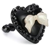 TARINA TARANTINO Classic Jet Lucite Heart Stre
