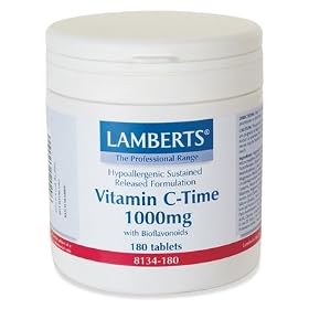 Lamberts Vitamin C 1000mg + Bioflavonoids - 180 Caps