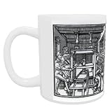 Printing press (woodcut) by German School - Mug - Standard Size
