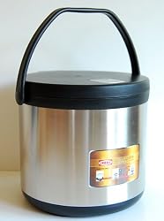 IKEDA Thermos Thermal Cooker 5.5 L (5.8 quart) stainless steel Thermo pot.