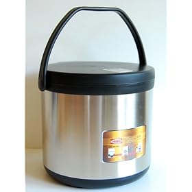IKEDA Thermos Thermal Cooker 5.5 L (5.8 quart) stainless steel Thermo pot. by 