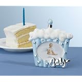 Baby Cake Photo Frame New Baby Gift, Blue by Soap Be It, LLC