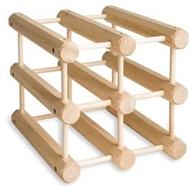 J.K. Adams MWR-6-OK Hardwood 6-Bottle Wine Rack, Oak by J.K. Adams Company