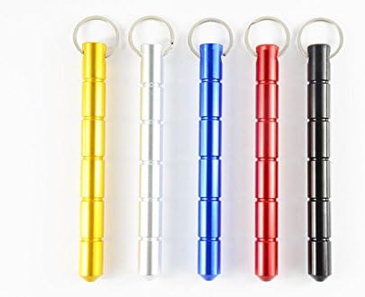 Cyclepower Aluminum Blunt Force Kubaton Keyring With KeyChain Safety Kubaton Self (Silver)