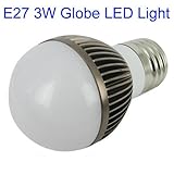 3W E27 Socket Warm White LED Energy Saving Light Bulb, LED Bulb Light Replacement Bulb