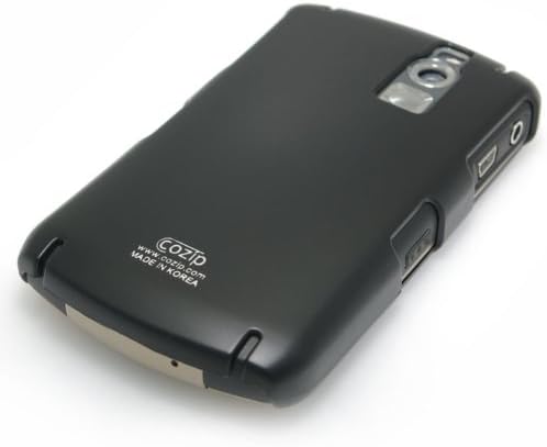 Cozip Brand Rubberized Polycarbonate Snap On Back Slim fit Case Cover for RIM BlackBerry Curve 8300 series 8300 / 8310 / 8320 / 8330 ( Black )