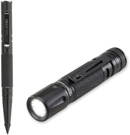 Night Armor Compact Tactical 1AA Flashlight with Pen (Black)