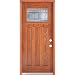 Classic Estate Doors BB74301-P-PA-MO-LH Square Top Lite Decorative Door, Left Hand Swing, Patina/Prefinished Medium Oak