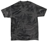 Almost Full Asterisk Spray Short Sleeved T-Shirt - Black - Size L