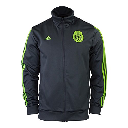 Adidas Mexico Track Jacket Size Large (Charcoal Grey/Green)