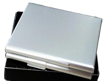 【クリックで詳細表示】Amazon.co.jp ｜ capriccio (カプリッチョ) ダブル シガレット ケース / タバコ 入れ 両面開き 20本 04 銀 シルバー ｜ スポーツ＆アウトドア 通販