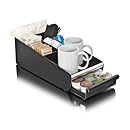 Mind Reader "Vesta" Coffee Pod and Condiment Accessories Holder, Black