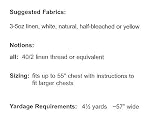 The Woman's Leine or Irish Chemise Pattern
