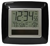 La Crosse Technology WT-8112U-BK Solar Atomic Digital Clock with Indoor Temperature, Humidity La Crosse Technology WT-8112U-BK Solar Atomic Digital Clock with Indoor Temperature, Humidity