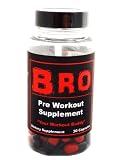 BRO Pre Workout Supplement Pills - How To Build Muscle Fast Best Pre Workout Bodybuilding Supplements